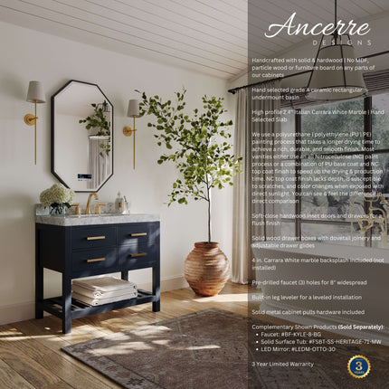 Elizabeth 36" Bath Vanity Set Ancerre Designs