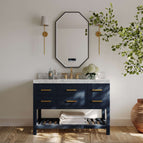 Heritage Blue | Brushed Gold Hardware