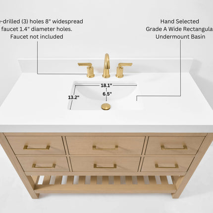 Elizabeth 48" Bath Vanity Set Ancerre Designs