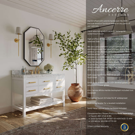 Elizabeth 48" Bath Vanity Set Ancerre Designs