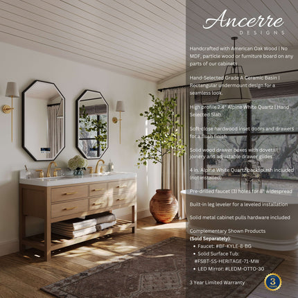 Elizabeth 60" Bath Vanity Set Ancerre Designs