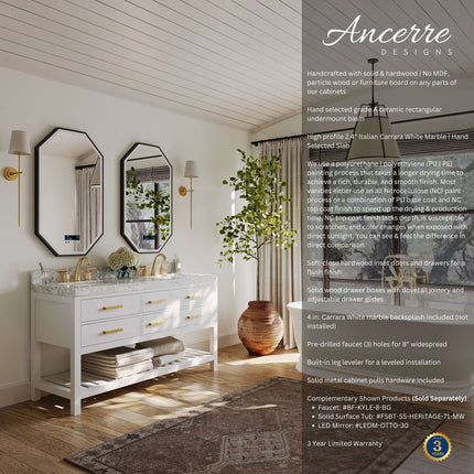 Elizabeth 60" Bath Vanity Set Ancerre Designs