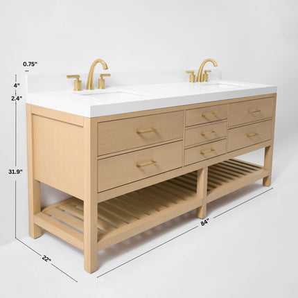 Elizabeth 84" Bath Vanity Set Ancerre Designs