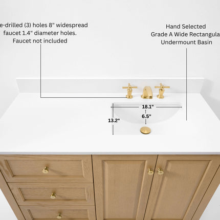Hannah 48"  Bath Vanity Set Ancerre Designs