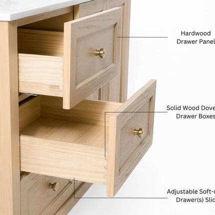 Hannah 48"  Bath Vanity Set Ancerre Designs