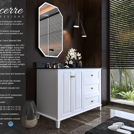 Hannah 42"  Bath Vanity Set Ancerre Designs