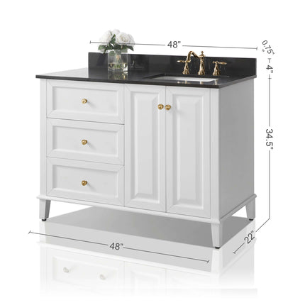 Hannah 48"  Bath Vanity Set Ancerre Designs