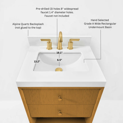 Momo Bathroom Vanity Collection in Sienna Finish Ancerre Designs