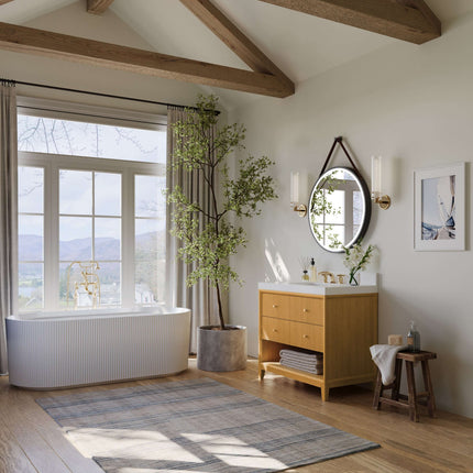 Momo Bathroom Vanity Collection in Sienna Finish Ancerre Designs