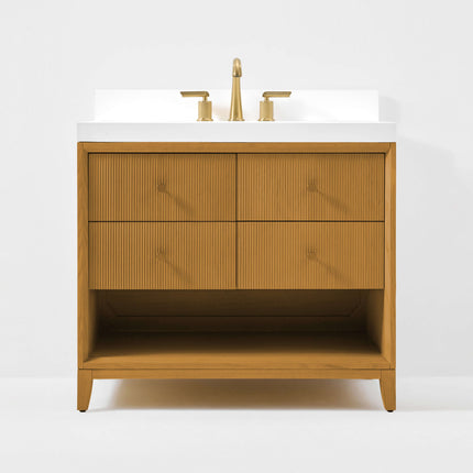 Momo Bathroom Vanity Collection in Sienna Finish Ancerre Designs
