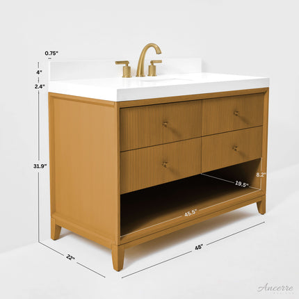 Momo Bathroom Vanity Collection in Sienna Finish Ancerre Designs