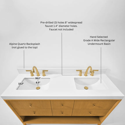 Momo 60" Bath Vanity Set Ancerre Designs