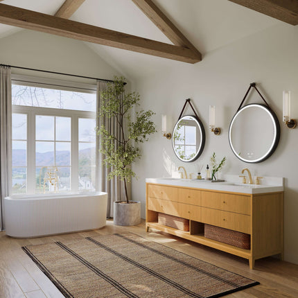 Momo Bathroom Vanity Collection in Sienna Finish Ancerre Designs