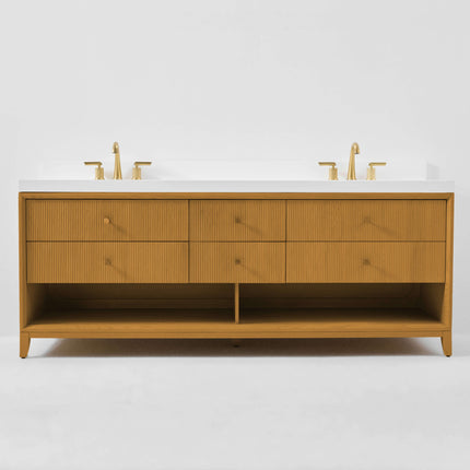 Momo Bathroom Vanity Collection in Sienna Finish Ancerre Designs