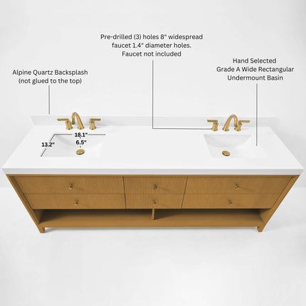 Momo Bathroom Vanity Collection in Sienna Finish Ancerre Designs