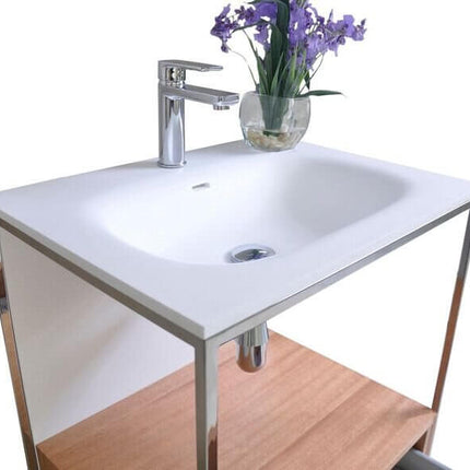 Tory Bathroom Vanity with Solid Surface Top Cabinet Set with Mirror Ancerre Designs