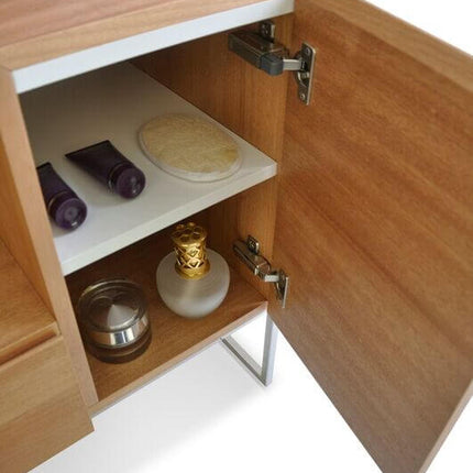 Tory Bathroom Vanity with Solid Surface Top Cabinet Set with Mirror Ancerre Designs