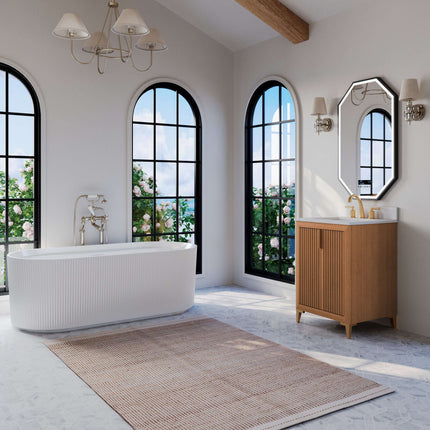Turlington Bathroom Vanity Collection in Sienna Finish - 24" to 84" Wide Options Ancerre Designs