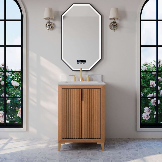 Turlington Bathroom Vanity Collection in Sienna Finish Ancerre Designs