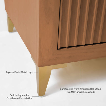 Turlington Bathroom Vanity Collection in Sienna Finish - 24" to 84" Wide Options Ancerre Designs