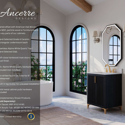 Turlington 24" Bath Vanity Set Ancerre Designs
