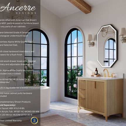 Turlington 36" Bath Vanity Set Ancerre Designs