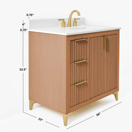 Turlington 36" Bath Vanity Set Ancerre Designs