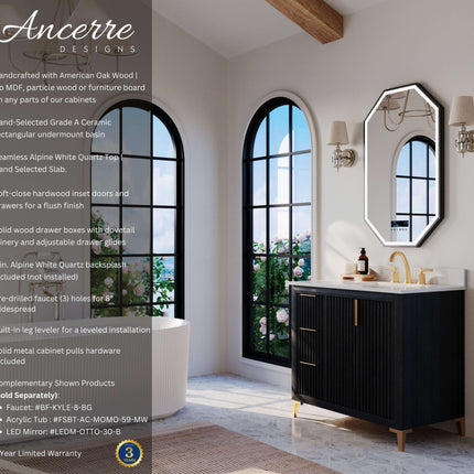 Turlington 36" Bath Vanity Set Ancerre Designs