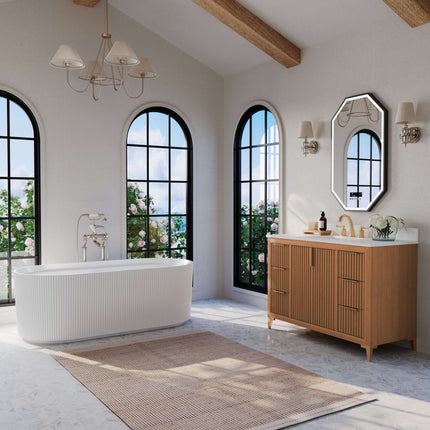 Turlington Bathroom Vanity Collection in Sienna Finish - 24" to 84" Wide Options Ancerre Designs