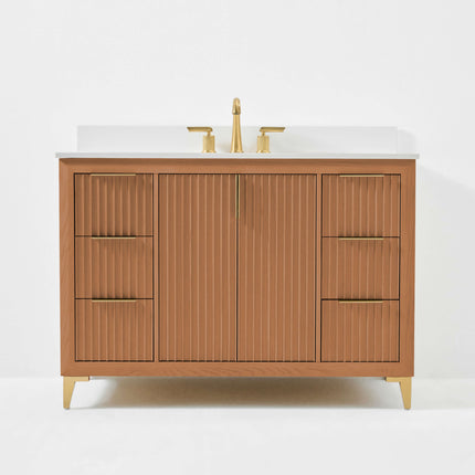 Turlington Bathroom Vanity Collection in Sienna Finish - 24" to 84" Wide Options Ancerre Designs