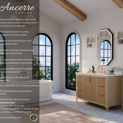 Turlington 48" Bath Vanity Set Ancerre Designs