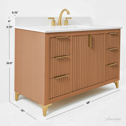 Turlington 48" Bath Vanity Set Ancerre Designs