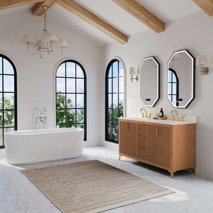 Turlington Bathroom Vanity Collection in Sienna Finish - 24" to 84" Wide Options Ancerre Designs