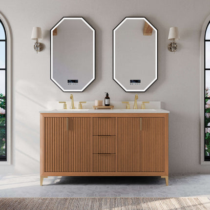 Turlington Bathroom Vanity Collection in Sienna Finish - 24" to 84" Wide Options Ancerre Designs