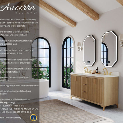 Turlington 60" Bath Vanity Set Ancerre Designs