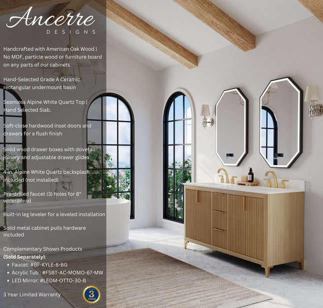 Turlington 60" Bath Vanity Set Ancerre Designs