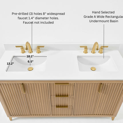 Turlington 60" Bath Vanity Set Ancerre Designs