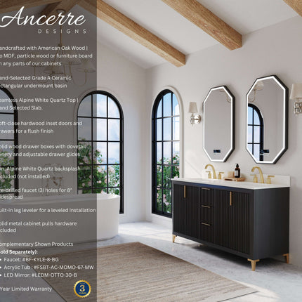 Turlington 60" Bath Vanity Set Ancerre Designs