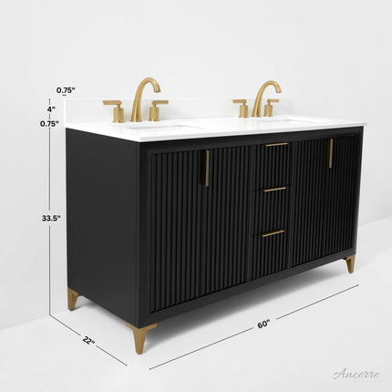 Turlington 60" Bath Vanity Set Ancerre Designs