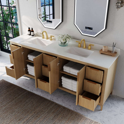 Turlington 84" Bath Vanity Set Ancerre Designs