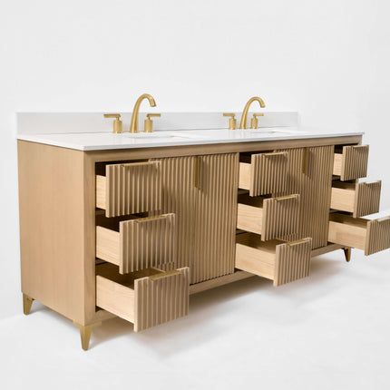 Turlington 84" Bath Vanity Set Ancerre Designs