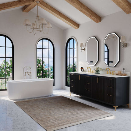 Turlington 84" Bath Vanity Set Ancerre Designs