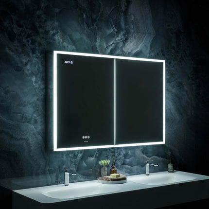 Pagani LED Mirror Cabinet with Defogger, Dimmer, Magnifier & USB outlet Ancerre Designs