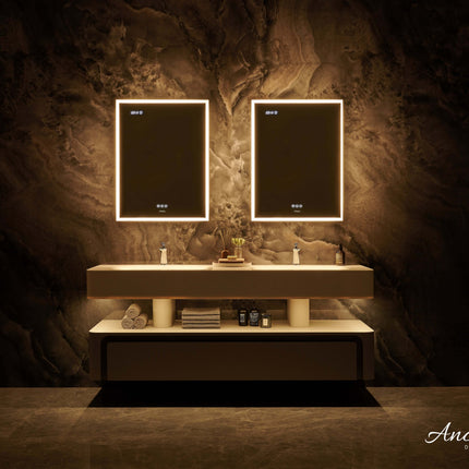Pagani LED Mirror Cabinet with Defogger, Dimmer, Magnifier & USB outlet Ancerre Designs