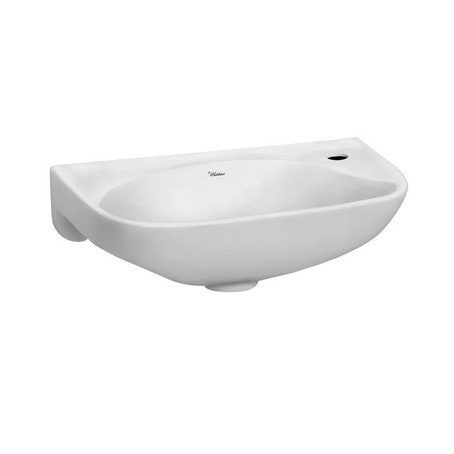 Whitehaus Isabella Collection Small Wall Mount Basin With Center Drain - WH1-102R Whitehaus
