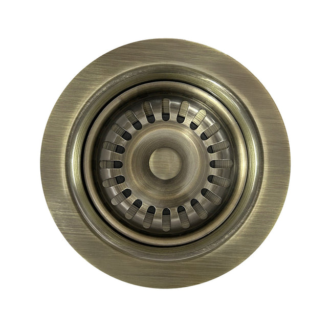 Whitehaus 3 1/2" Waste Disposer Trim With Matching Basket Strainer - WH200-AB Whitehaus