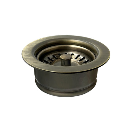 Whitehaus 3 1/2" Waste Disposer Trim With Matching Basket Strainer - WH200-AB Whitehaus