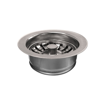 Whitehaus 3 1/2" Waste Disposer Trim With Matching Basket Strainer - WH200-BN Whitehaus