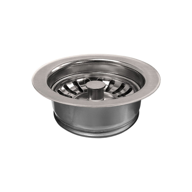 Whitehaus 3 1/2" Waste Disposer Trim With Matching Basket Strainer - WH200-BN Whitehaus