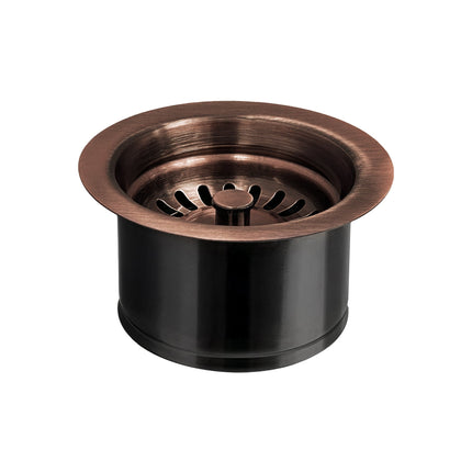 Whitehaus 3 1/2" Waste Disposer Trim With Matching Basket Strainer For Deep Fireclay Sinks - WH202-ACO Whitehaus